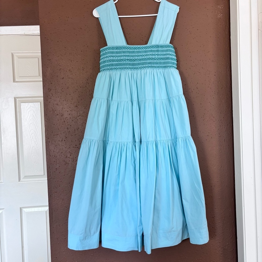 Anthropologie The Helena Square-Neck Tiered Midi Dress - Picture 4 of 10